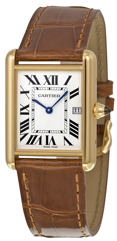 Cartier Tank Louis Leather Mens Watch W1529756