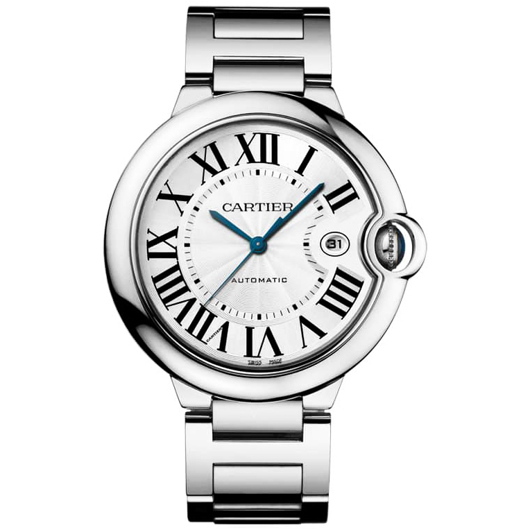 Cartier Mens Ballon Bleu Stainless Steel Automatic Watch W69012Z4