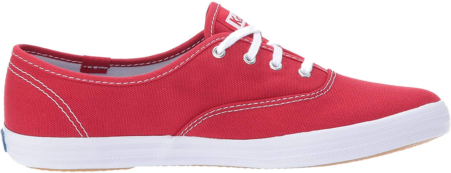 Keds Womens Champion Original Canvas Lace-Up Sneaker - Red - Size 9