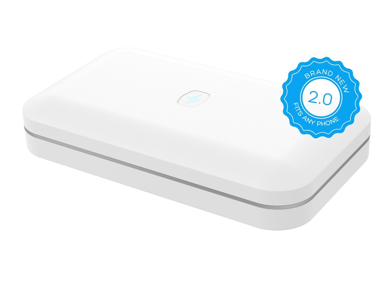 PhoneSoap 2.0: UV Sanitizer & Universal Charger - Now fits iPhone 6s Plus (White)