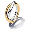 Pandora Two-tone Entwined Bands Ring Sterling silver 14k gold plating
