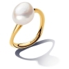 Pandora Baroque Treated Freshwater Cultured Pearl Ring 14k gold plating