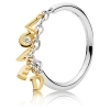 PANDORA Loved Script Ring 18k Gold Plated PANDORA Shine - 54