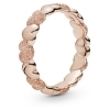PANDORA Matte Brilliance Hearts Ring - 50