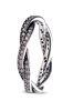 PANDORA Twist of Fate Braided Pave Ring Size 5 - 190892CZ-50