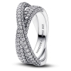 Pandora Timeless Pave Crossover Dual Band Ring