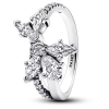 Pandora Sparkling Asymmetrical Herbarium Cluster Ring