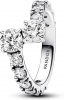 Pandora Sparkling Overlapping Band Ring