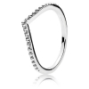 PANDORA Beaded Wishbone Ring