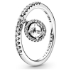 Pandora Timeless Clear Dangling Round Sparkle Ring