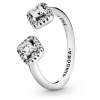 PANDORA Square Sparkle Open Ring