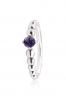 PANDORA February Purple Beaded Ring