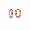 Pandora Timeless Sparkling Pink Huggie Hoop Earrings