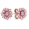 Pandora Pink Daisy Flower Stud Earrings