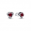 Pandora July Birthstone Eternity Circle Stud Earrings
