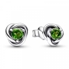Pandora August Birthstone Eternity Circle Stud Earrings