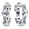 Pandora Radiant Sparkling Hearts Hoop Earrings
