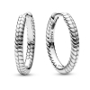 Pandora Moments Small Charm Hoop Earrings