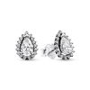 Pandora Sparkling Pear Halo Stud Earrings