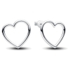 Pandora Front-facing Heart Stud Earrings