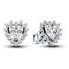 Pandora Sparkling Heart Halo Stud Earrings