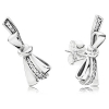 PANDORA Brilliant Bows Stud Earrings - Clear CZ - 297234CZ