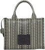 Marc Jacobs The Monogram Leather Mini Tote Bag - Black/White