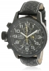 Invicta Mens Lefty Chronograph Black Leather Watch 3332