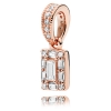 Pandora Sparkling Square Halo Pendant