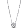 Pandora Sparkling Round Halo Pendant Collier Necklace