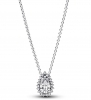 Pandora Sparkling Pear Halo Collier Necklace