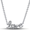 Pandora Sparkling Handwritten Love Collier Necklace