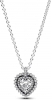 Pandora Sparkling Heart Halo Pendant Necklace