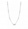 Pandora Treated Freshwater Cultured Pearl Station Chain Necklace