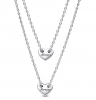 Pandora Forever & Always Splittable Heart Collier Necklaces