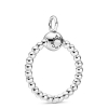 Pandora Moments Small Beaded O Pendant