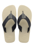 Havaianas Mens Urban Basic Sandal Flip Flop - Beige/Black - 39 BR - 4132002-9446-8