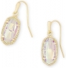 Kendra Scott Lee Gold Drop Earrings In Dichroic Glass