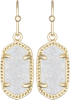 Kendra Scott Lee Gold Earrings - Iridescent Drusy - 4217711447