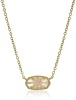 Kendra Scott Signature Elisa Gold Plated Rose Quartz Pendant Necklace - 4217711453