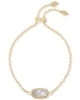 Kendra Scott Elaina Adjustable Chain Bracelet In Ivory Pearl