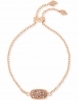 Kendra Scott Elaina Rose Gold Adjustable Chain Bracelet in Rose Gold