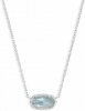 Kendra Scott Elisa Pendant Necklace in Light Blue Illusion - 4217717618