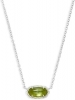 Kendra Scott Elisa Necklace Silver Peridot