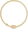 Kendra Scott Grayson Stretch Bracelet Gold Rose Quartz