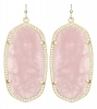 Kendra Scott Danielle Earrings In Rose Quartz & 14k Gold Plated - 4217799999