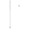 Swarovski Vittore Pierced Earrings - White - Rhodium Plating - 5386903