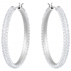 Swarovski Stone Hoop Pierced Earrings - 5389432
