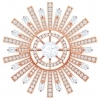 Swarovski Sunshine Brooch - White - Rose Gold Plating