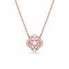 Swarovski Una Necklace Clover Pink Rose Gold-tone Plated